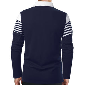 Polos de diseño de gran venta, camisetas de poliéster de Color sólido con logotipo personalizado, uniformes de Polo de Golf, polos bordados para hombre - Product Image 5