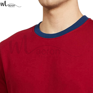 Color Block Regular <b>Long</b> <b>Sleeve</b> Men Clothing Winter Wear Pullover <b>Top</b> Quality Custom Men Winter Cotton Fleece Sweatshirts - Product Image 6