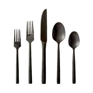 Vente en gros logo personnalisé 6 pièces argenterie couteau fourchette cuillère en acier inoxydable de haute qualité ensemble de couverts pour hôtel ustensiles de cuisine - Product Image 5