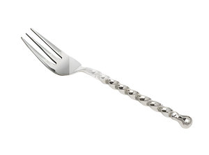 Ensemble de fourchettes à manche torsadé en métal abordable à bas prix pour restaurant hôtel mariage utilisation logo personnalisé disponible - Product Image 6