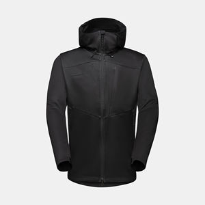 Chaqueta Softshell con Capucha para Hombre, Impermeable, Transpirable, Ecológica, Ligera, para Invierno, con Logotipo Frontal Personalizado - Product Image 6