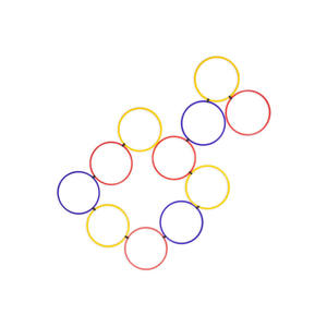 Venta al por mayor caliente deportes anillo conjunto fútbol velocidad agilidad sistema de rejilla para el entrenamiento - Product Image 1