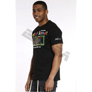 OEM precio de fábrica camisetas personalizadas 100% algodón logotipo personalizado impresión hombres Unisex camisetas de gran tamaño fabricante en Pakistán - Product Image 6