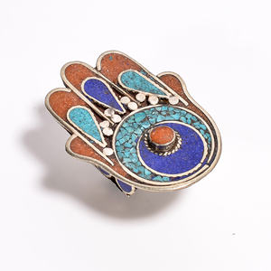 Bijoux faits à la main beaux designs bagues tibétaines pour femmes et filles mode indienne fournisseurs de bijoux tibétains - Product Image 5