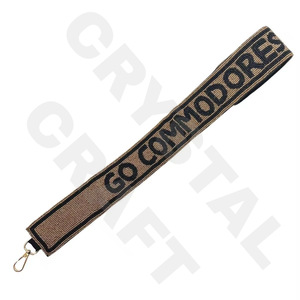 CRYSTAL CRAFT perles de verre indiennes couleur et taille personnalisées sangle de sac à main pour sacs accessoires - Product Image 1