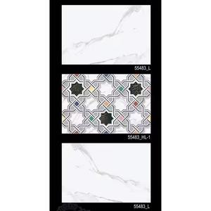 Azulejos de pared de cerámica resaltador Natural de Color negro 30x45cm 300x450mm Digital impreso colorido 12x18 diseñador alto brillante esmaltado - Product Image 3