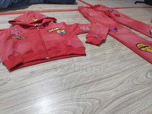 High Quality Custom Logo Printed Casual Sweatpants and <b>Zip</b>-Up Hoodie Set Sun Fade Wash Vintage <b>Jogger</b> Sweatsuit Unisex - Product Image 5