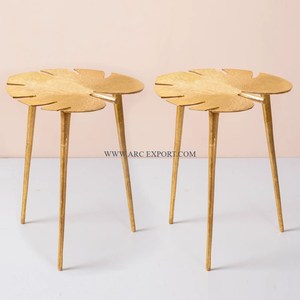 Table basse centrale de luxe en métal et verre Table centrale de canapé de qualité supérieure pour mariage et mobilier de ferme - Product Image 3