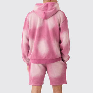 Acid Wash Tracksuit For Men's Winter Cotton Flared <b>Running</b> Tracksuits New Style Hooded Joggers Streetwear <b>Hoodie</b> Set Solid - Product Image 2