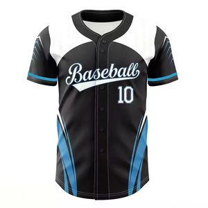 Camiseta de Béisbol de Talla Grande con Color Personalizado a Precio Accesible, 100% Poliéster, Logotipo OEM al por Mayor, Uniforme de Béisbol - Product Image 3