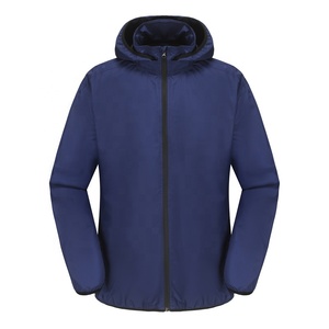 เสื้อแจ็กเก็ตกันฝนสำหรับผู้ชายกันน้ำมาใหม่ผ้าไนลอนโพลีเอสเตอร์แบบหลวมสไตล์บริการ OEM - Product Image 6