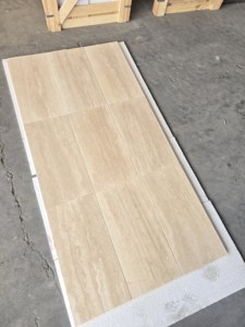กระเบื้องหินอ่อน Travertine คลาสสิก ปี 2024 รุ่นโมเดิร์น ขนาด 1.5x30x60 ซม. แผ่นหินอ่อนลายธรรมชาติ ผิวขัดแบบ Brushed สำหรับตกแต่งภายในและภายนอกอาคาร โรงแรม - Product Image 3