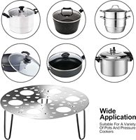 Dessous de plat en métal de forme ronde tapis de marmite de cuisine pour servir un plat chaud vente chaude dessous de plat rond support de napperon de Table