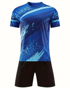 2023-2024 Kits de fútbol unisex Personalizado Rojo Alta calidad Ropa deportiva de secado rápido Camiseta de fútbol para hombres Conjunto completo para adultos - Product Image 5