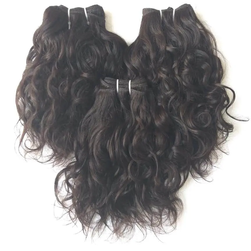 Unprocessed Tangle And Shedding Free 100% Virgin Indian Temple Human Hair Bundles Vendor , Brazilian Human Hair Extension