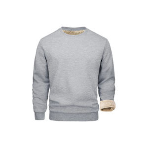 Premium Cotton Crewneck <b>Sweatshirt</b> Unisex Solid <b>Black</b> Pullover Soft Fleece Blank Clothing for Printing - Product Image 1