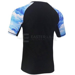 Rashguard de BJJ personalizado con tu propio logo para hombre, de secado rápido y manga corta, para adultos. - Product Image 2
