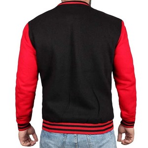 Completo personalizado bajo MOQ ropa deportiva 100% algodón Crop Bomber Letterman béisbol Varsity chaqueta hombres High Street estilo hombre chaquetas - Product Image 3