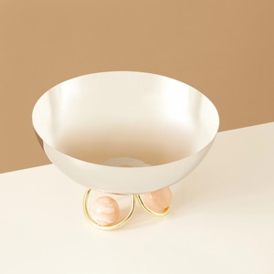 Soporte metálico para chocolate de buena calidad con soporte para chocolate pulido plateado para servir chocolate y postres - Product Image 2