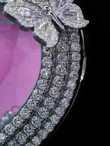 Colgante de Moissanita VVS con Certificado de Autenticidad, Chapado en Oro Sólido sobre Plata S925, Diseño 3D de Rosa, Estilo Hip Hop - Product Image 5