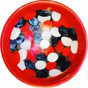 Bandeja Ovalada Azul, Cuencos para Servir de Resina Hechos a Mano, Utensilios de Cocina Decorativos Pulidos, Ecológicos, de Origen Indio - Product Image 6