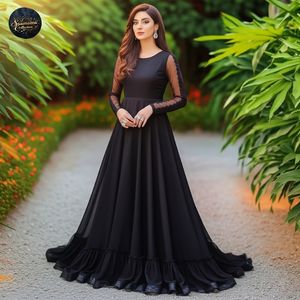 Ssumaira 2025 Presenta Khawab Ethereal Frock - Vestido Anarkali Pakistaní Indio Completamente Cubierto con Opciones de Color Personalizadas - Product Image 2