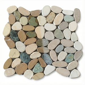 Mosaïque de pierre d'ardoise rustique tropicale Zeolite Factory pour cuisine et hôtel, décoration intérieure et extérieure, modèle MS014 - Product Image 1