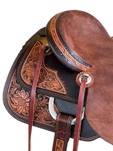 Selle de cheval de course occidentale anglaise en cuir de qualité supérieure, fabriquée à la main, durable, confortable, à prix de gros, best-seller - Product Image 4