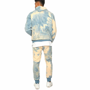 Chándal Tie Dye para hombre, logotipo y diseños personalizados, chándales de moda para exteriores de invierno de alta calidad, chándal con capucha de ropa de calle OEM - Product Image 4
