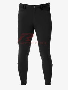 Pantalones de montar personalizados para hombre OEM mezcla técnica Premium costuras ergonómicas alta comodidad ligera que absorbe la humedad ecuestre - Product Image 5