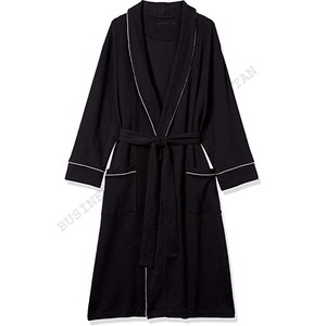 Peignoir Homme Haute Qualité 100% Coton Polaire Respirant à Manches Longues Effet Gaufre Séchage Rapide Service OEM Taille Personnalisée en Promotion - Product Image 5