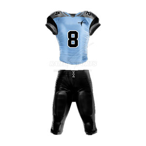 Uniforme de Fútbol Americano Personalizado de Secado Rápido, Transpirable, 100% Poliéster, Servicio OEM, Mangas Cortas, Opción de Tallas Grandes, Color Sólido - Product Image 1