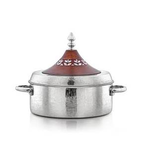 Awesome Design Metal Hotpot <b>With</b> <b>Lid</b> and Handle Kitchenware Designer Casserole Luxury Tabletop Kitchen Food Warmers - Product Image 4