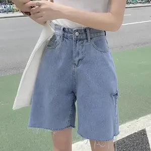 Shorts en jean tendance pour femmes, nouvelle collection, extensibles, décontractés, légers, dernières arrivées, durables, unisexes. - Product Image 4