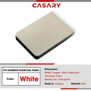 Tablero de PVC de carbón de bambú con acabado brillante Densidad 0,55g/cm3 1220x2440mm Fácil de limpiar para apartamentos Hecho en Vietnam - Product Image 4