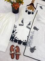 Ensemble de costume ethnique de créateur haut de gamme Fendy en soie brodée avec salwar Farshi et dupatta en organza à bordure dentelle, manches longues, pour soirée