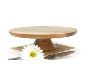 แท่นวางเค้กทำจากไม้ขัดเงาพื้นผิวเรียบเป็นมิตรกับสิ่งแวดล้อมเครื่องล้างจานปลอดสารพิษปลอดภัยสำหรับร้านอาหารเบเกอรี่ปาร์ตี้ขนมหวาน - Product Image 1