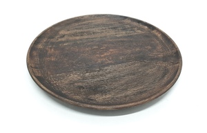 Assiette ronde en bois naturel assiette de service ronde de style classique de couleur naturelle pour la cuisine et le dessus de table en vrac personnalisé - Product Image 6