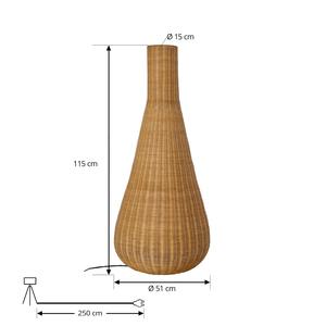 Lampe sur pied en rotin tressé écologique, forme minimaliste, éclairage naturel fait main, idéale pour les acheteurs en gros - Product Image 6
