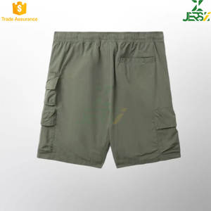 Shorts cargo en toile respirants pour hommes, grande taille, style décontracté, longueur genou, 100% polyester, style de travail, hip hop - Product Image 3