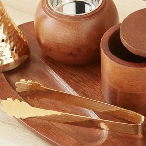 Luxury Wooden & Brass <b>Bakhoor</b> Incense Burner Set with Tray & Tong Arabic Design <b>Oud</b> Charcoal Holder for Home Decor & Gift Use - Product Image 6