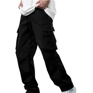 Pantalon amincissant baggy empilé tendance décontracté taille haute coton polyester haute qualité Style actif taille 8XL - Product Image 1