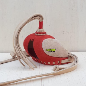 Capucha árabe de cuero genuino estilo Qatar para llamada de juego de cetrería con tirantes de cuero para cazar en Kuwait - Product Image 2