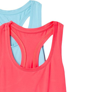 breathable stretch cotton spandex gym women <b>sleeveless</b> fitness workout tank <b>top</b> - Product Image 4
