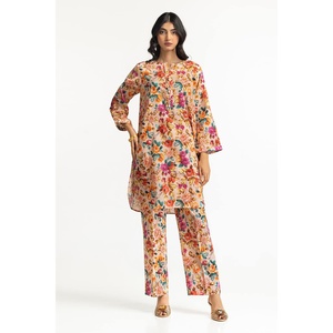 ชุดเซ็ตผ้าชีฟองพิมพ์ลายโดบี้สำหรับผู้หญิง สวมใส่ได้ทุกวัน แบบ 2 ชิ้น ความยาวระดับเข่า แขนสามส่วน มีไซส์ XXS - Product Image 3