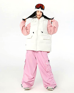 Pantalones de Esquí Holgados Impermeables de Alta Calidad, Transpirables para Invierno, Diseño Holgado de Pierna Ancha, Resistentes al Viento con Cremallera - Product Image 5