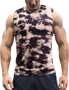 <b>Mens</b> Tank Top 100 % Cotton Breathable Sleeveless Shirt 3D Print Design Lightweight Quick Dry Gym Wear For Summer And Sports - Product Image 4