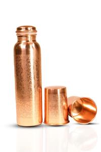 Leak Resistant Pure Copper <b>Bottle</b> with <b>Glass</b> Set Traditional Charm and Health Benefits Available for Sale from India - Product Image 5