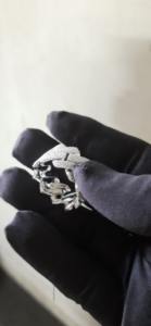 Bague en moissanite de clarté VVS, fabriquée en argent, nouvelle arrivée, bijoux en diamant tendance - Product Image 4