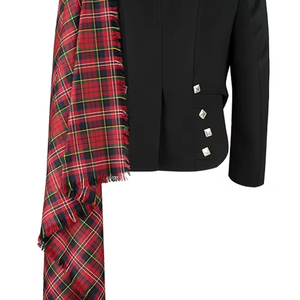 Nouvelle arrivée 2024 écossais tenue Kilt Fly Plaid personnalisé en gros Premium fait à la main Tartan utilitaire Kilt écossais Fly Plaid - Product Image 5